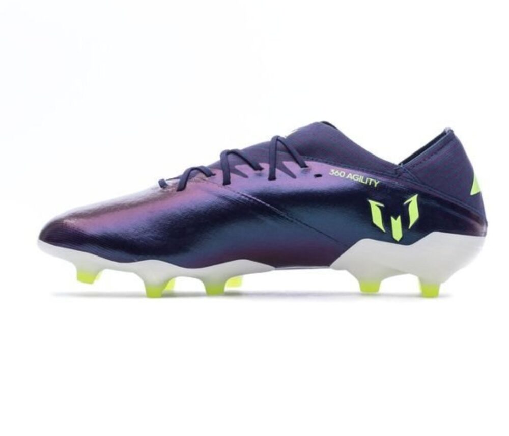 adidas Nemeziz Messi 19.1 FG/AG - Tech Ink/Signal Green/Glory Purple - Image 6