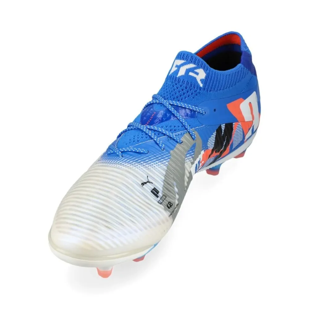PUMA Future 8 Ultimate AG Forever - PUMA White/Ultra Blue/Feather Grey/PUMA Black/Glowing Red LIMITED EDITION - Image 6