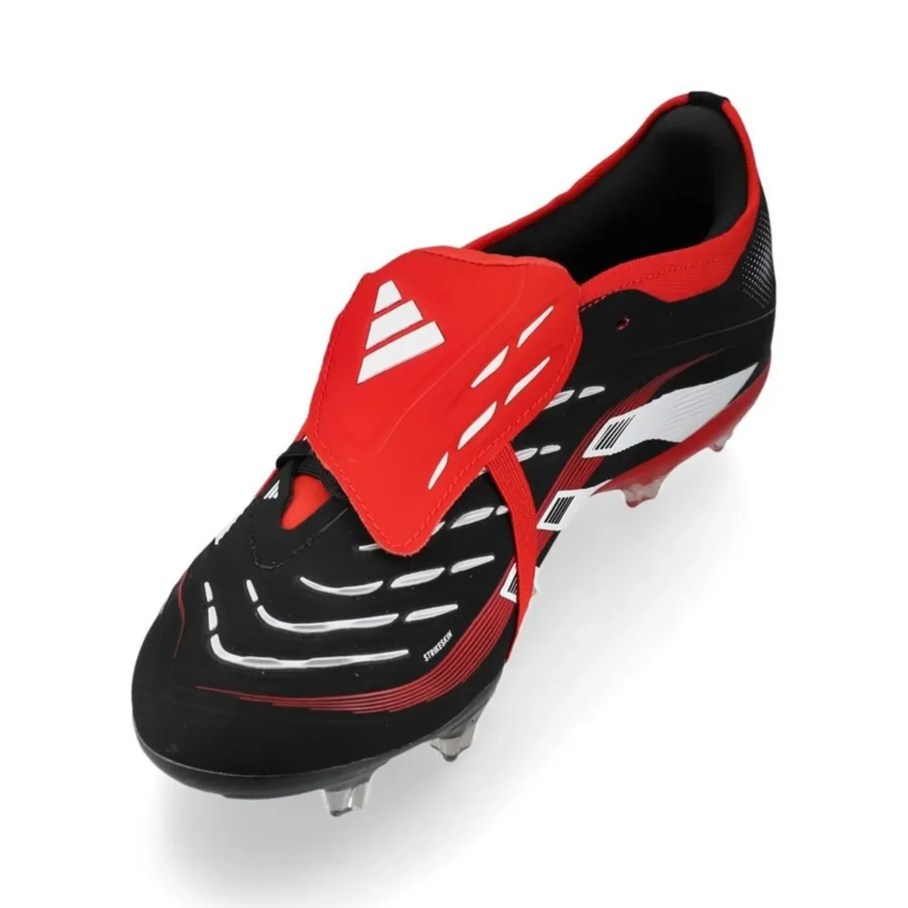 adidas Predator Pro Fold-over Tongue FG Moments - Core Black/Footwear White/Vivid Red LIMITED EDITION - Image 6