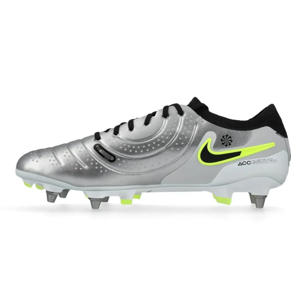 Nike Tiempo Legend 10 Elite SG-PRO PLAYER EDITION Mad Voltage - Metallic Silver/Black/Volt - Image 3