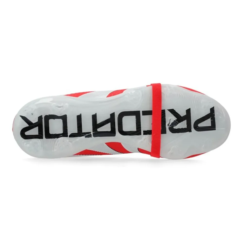 adidas Predator Elite Fold-over Tongue FG Pure Victory - Lucid Red/Footwear White/Core Black Kids - Image 8