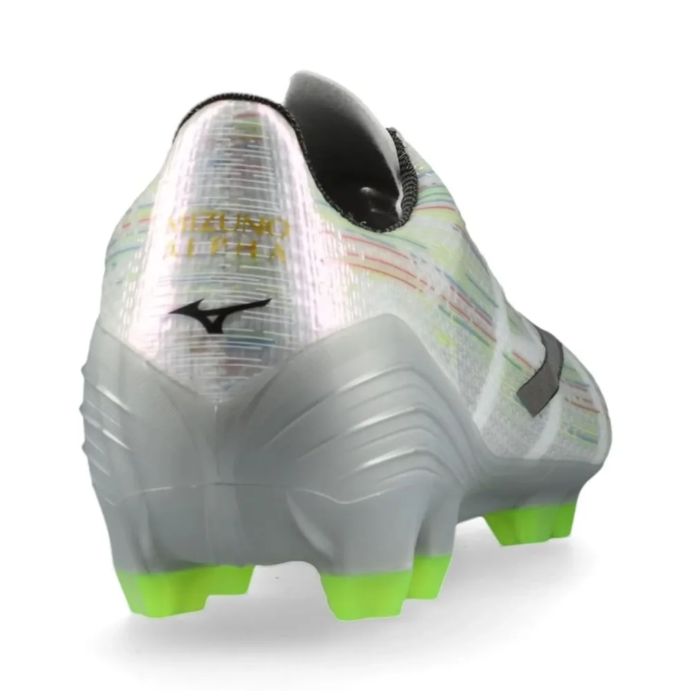 Mizuno Alpha II Pro FG/AG - White/Silver Iridescent/Black - Image 4