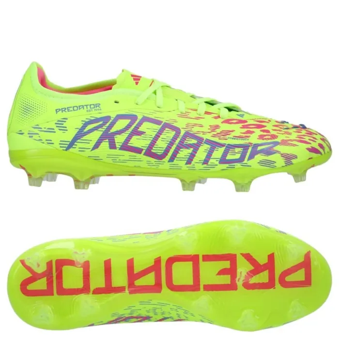 adidas Predator Pro FG Mystic Victory - Lucid Lemon/Lucid Pink/Blue Fusion