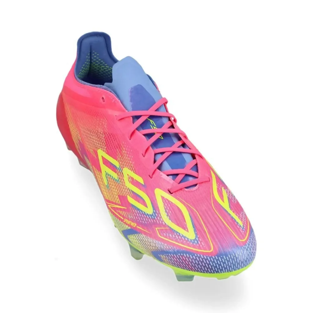 adidas F50 Elite FG Mystic Victory - Lucid Pink/Lucid Lemon/Blue Fusion - Image 5