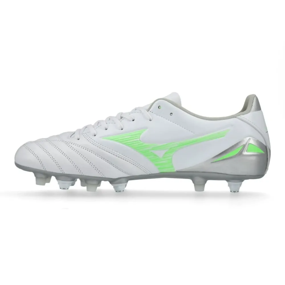 Mizuno Morelia Neo IV Pro SG Frontier - White/Neon Green/Cool Gray - Image 3