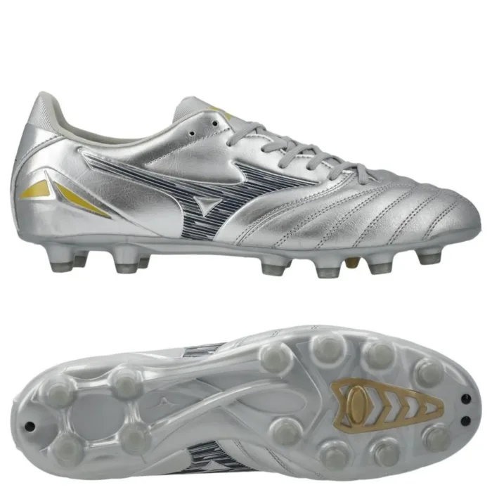 Mizuno Morelia Neo IV Pro FG/AG Platinum Silver - Galaxy Silver/Cool Gray
