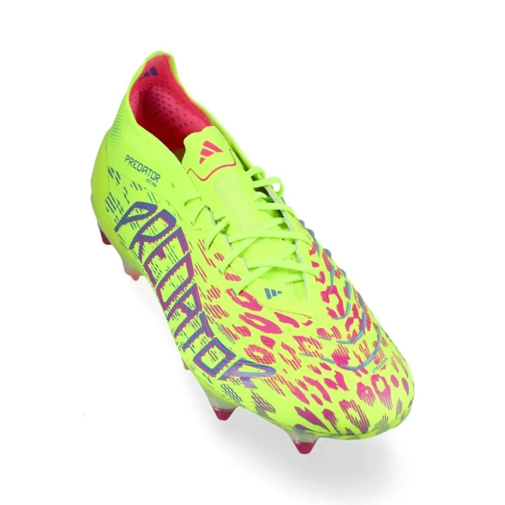 adidas Predator Elite SG Mystic Victory - Lucid Lemon/Lucid Pink/Blue Fusion - Image 5