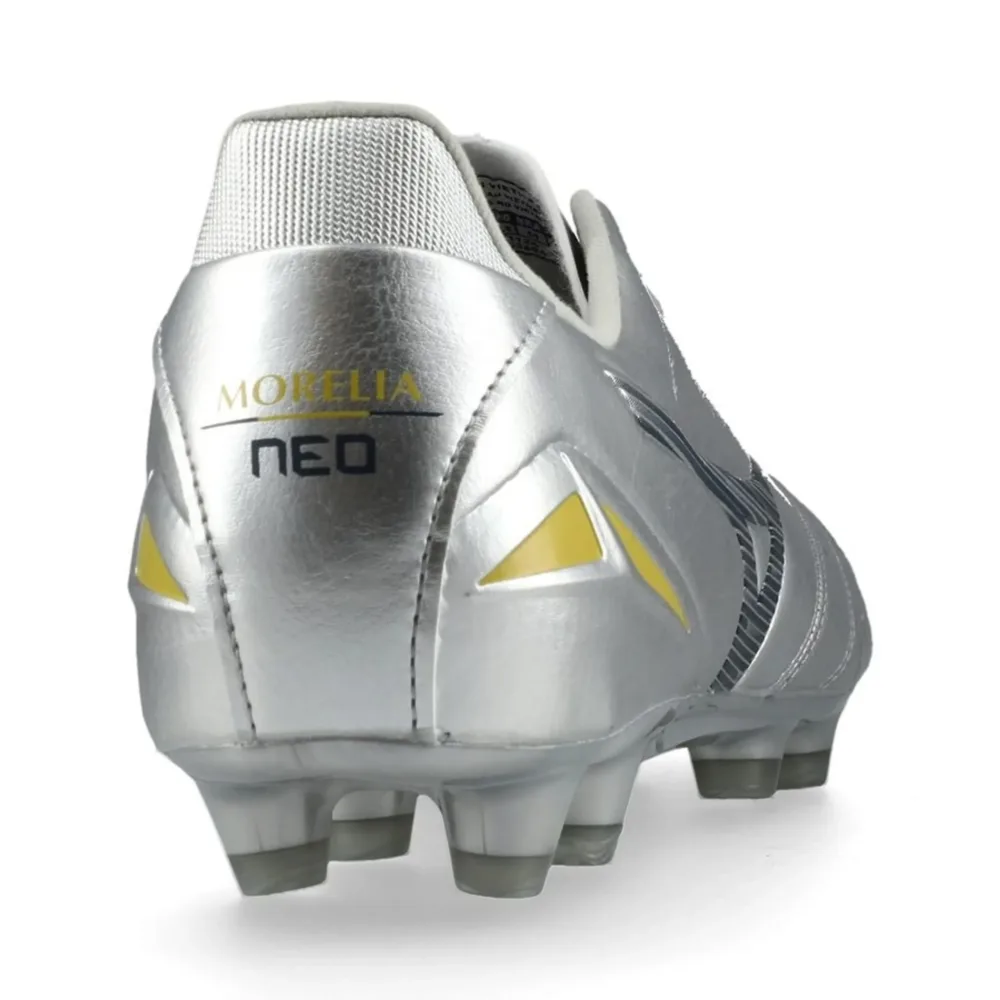 Mizuno Morelia Neo IV Pro FG/AG Platinum Silver - Galaxy Silver/Cool Gray - Image 4