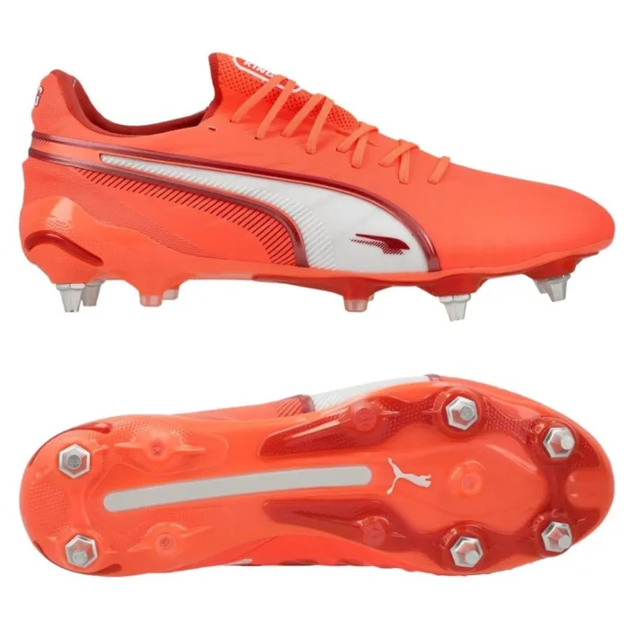 PUMA King Ultimate SG Unlimited - Glowing Red/PUMA White/Red Fire
