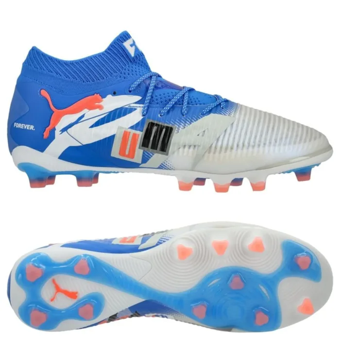 PUMA Future 8 Ultimate AG Forever - PUMA White/Ultra Blue/Feather Grey/PUMA Black/Glowing Red LIMITED EDITION