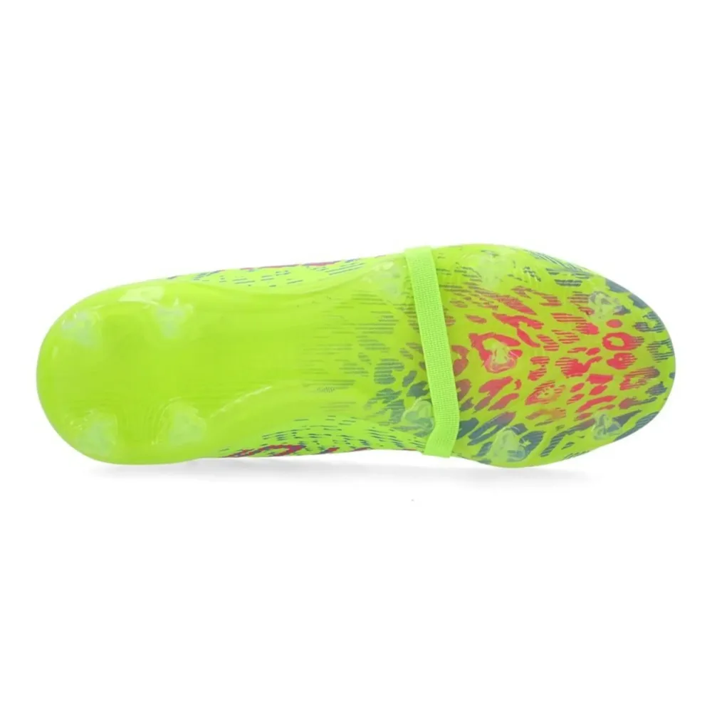 adidas Predator Elite Fold-over Tongue FG Mystic Victory - Lucid Lemon/Lucid Pink/Blue Fusion Kids - Image 8