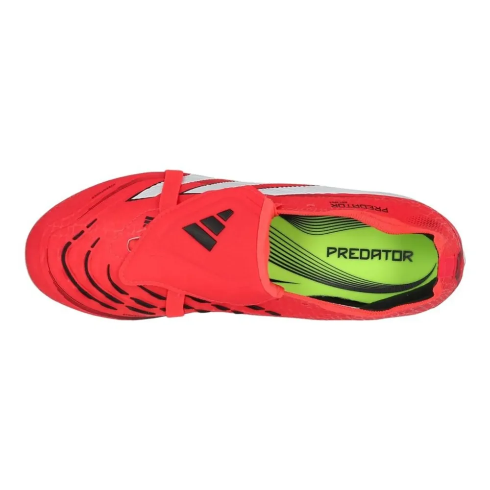 adidas Predator Elite Fold-over Tongue FG Pure Victory - Lucid Red/Footwear White/Core Black Kids - Image 7