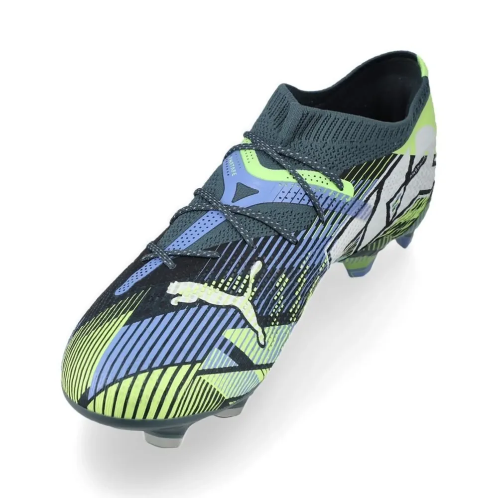 PUMA Future 7 Ultimate Low FG/AG Lights Out - Gray Skies/PUMA White/Fizzy Apple - Image 6