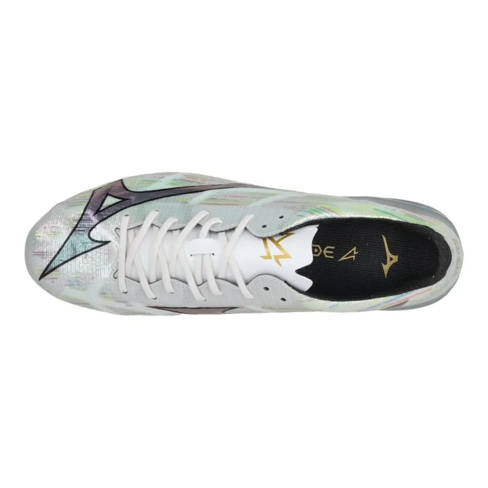 Mizuno Alpha II Pro FG/AG - White/Silver Iridescent/Black - Image 7