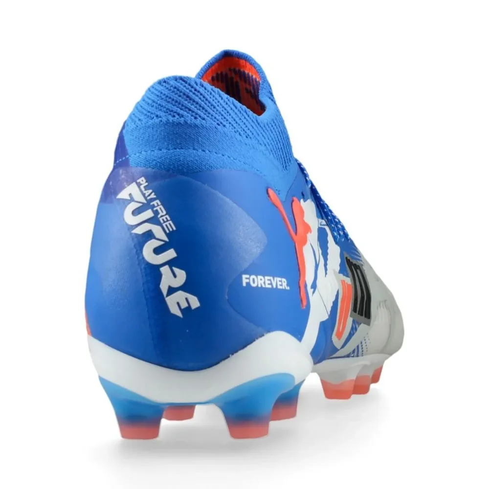 PUMA Future 8 Ultimate AG Forever - PUMA White/Ultra Blue/Feather Grey/PUMA Black/Glowing Red LIMITED EDITION - Image 4