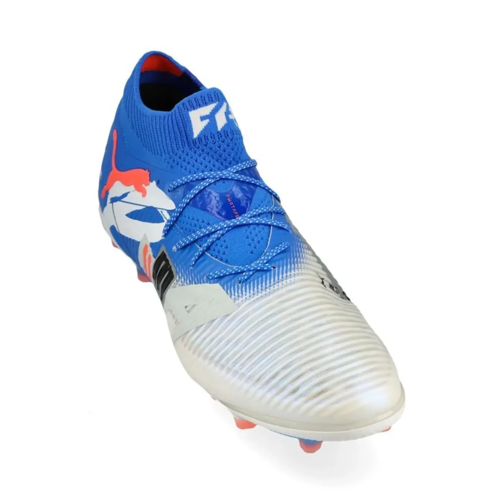 PUMA Future 8 Ultimate AG Forever - PUMA White/Ultra Blue/Feather Grey/PUMA Black/Glowing Red LIMITED EDITION - Image 5