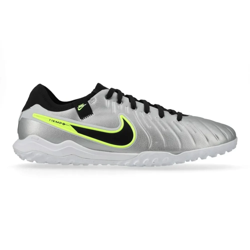Nike Tiempo Legend 10 Pro TF Mad Voltage - Metallic Silver/Black/Volt - Image 2