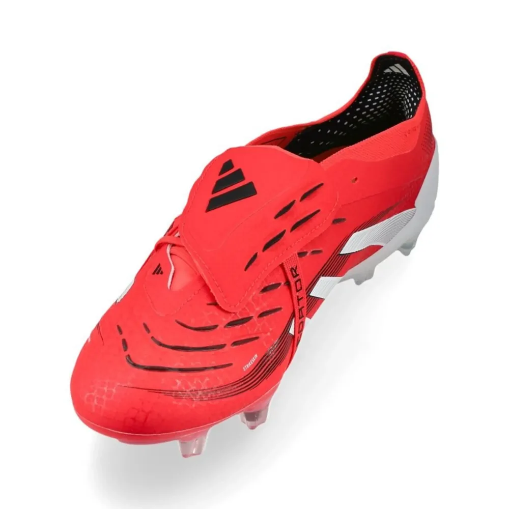 adidas Predator Elite Fold-over Tongue FG Pure Victory - Lucid Red/Footwear White/Core Black - Image 6
