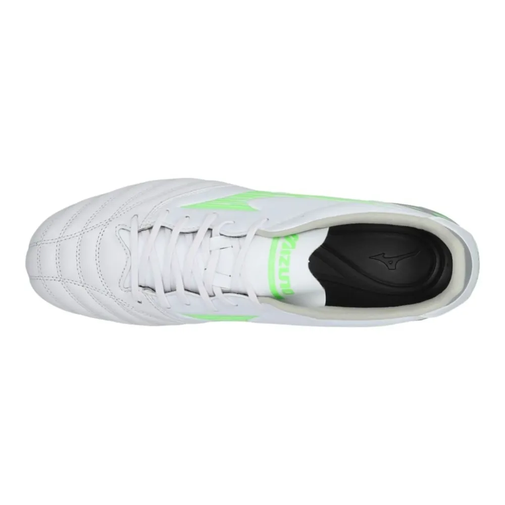 Mizuno Morelia Neo IV Pro SG Frontier - White/Neon Green/Cool Gray - Image 7