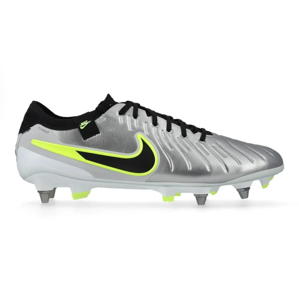 Nike Tiempo Legend 10 Elite SG-PRO PLAYER EDITION Mad Voltage - Metallic Silver/Black/Volt - Image 2