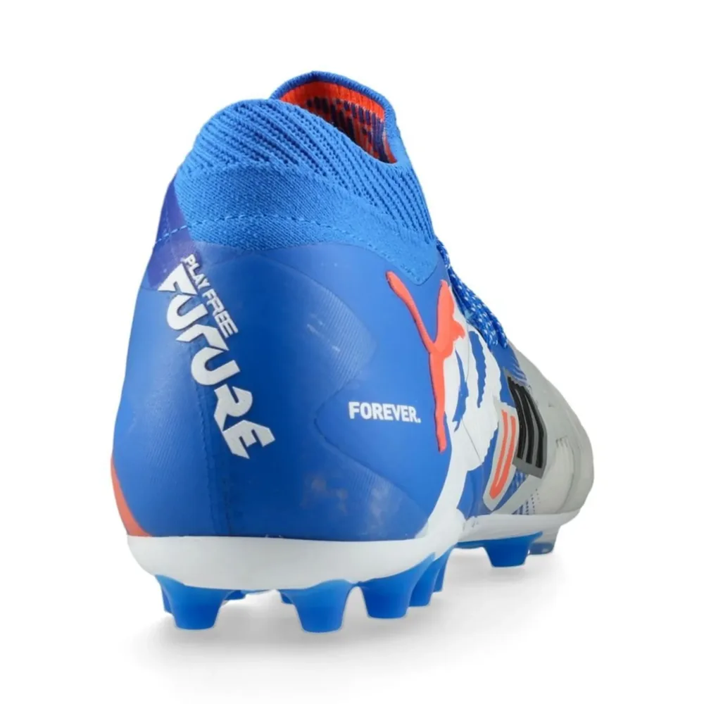 PUMA Future 8 Ultimate MG Forever - PUMA White/Ultra Blue/Feather Grey/PUMA Black/Glowing Red LIMITED EDITION - Image 4