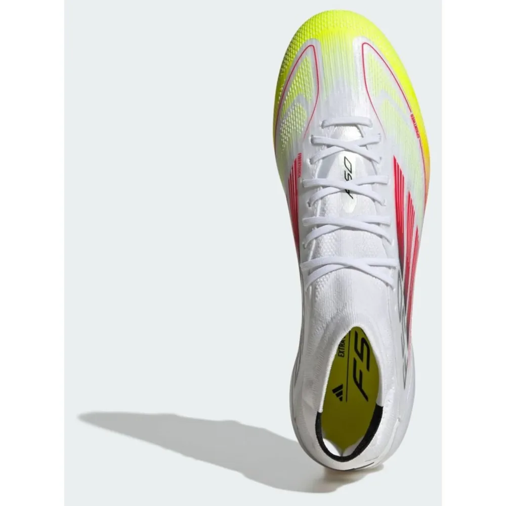 adidas F50 Elite Mid FG Pure Victory - Footwear White/Lucid Red/Solar Yellow Women - Image 2