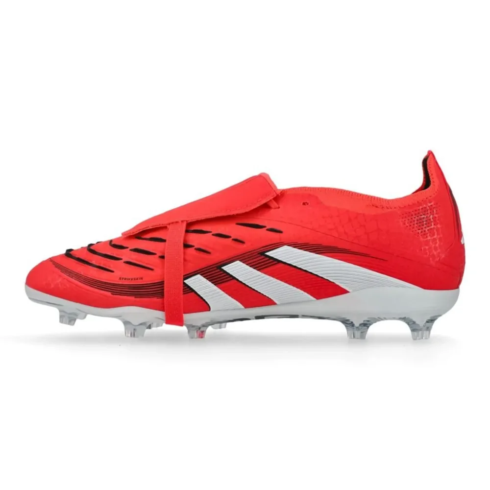 adidas Predator Elite Fold-over Tongue FG Pure Victory - Lucid Red/Footwear White/Core Black Kids - Image 3