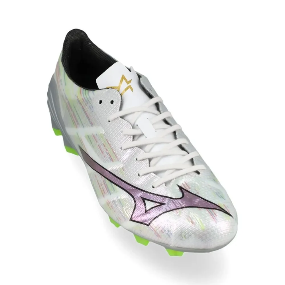 Mizuno Alpha II Pro FG/AG - White/Silver Iridescent/Black - Image 5