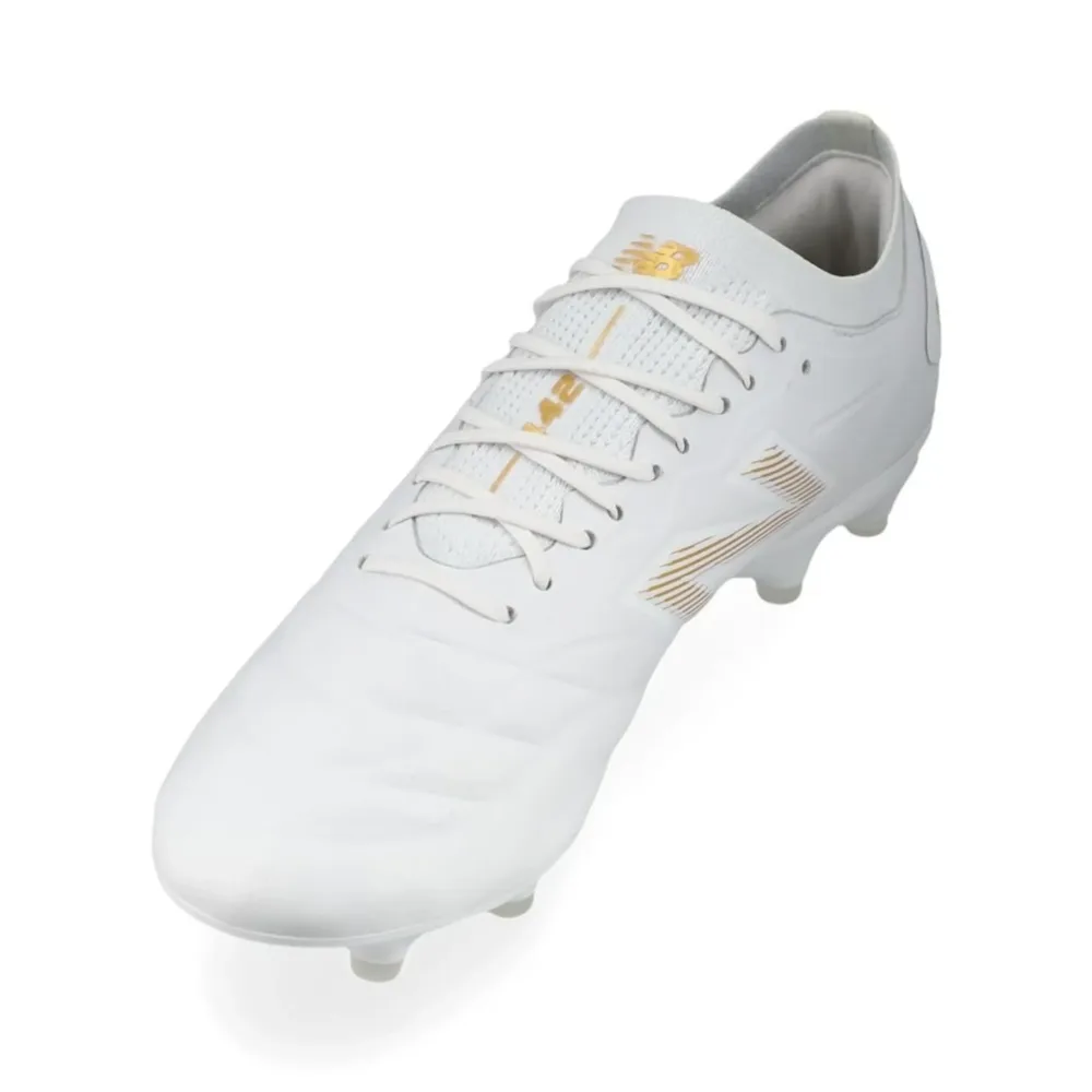 New Balance 442 v2 Elite FG 10 Year - White/Gold - Image 6