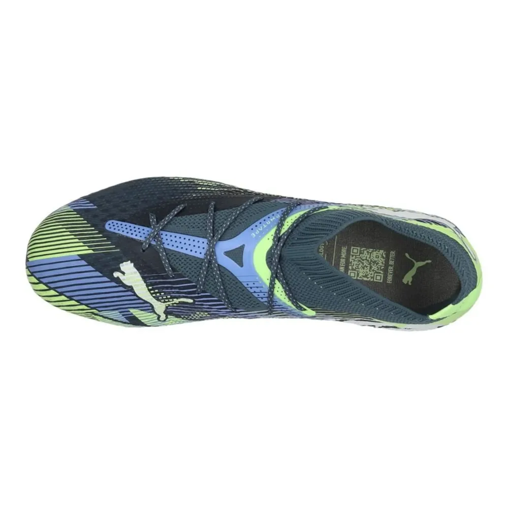 PUMA Future 7 Ultimate FG/AG Lights Out - Gray Skies/PUMA White/Fizzy Apple - Image 7