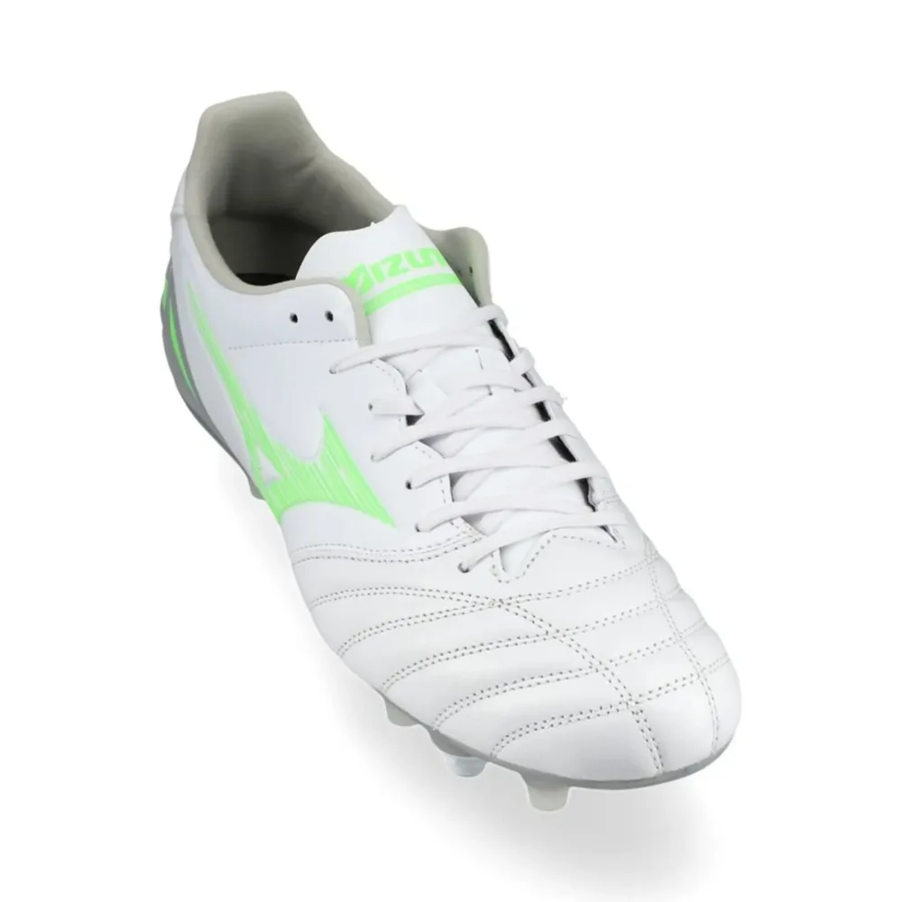 Mizuno Morelia Neo IV Pro SG Frontier - White/Neon Green/Cool Gray - Image 5