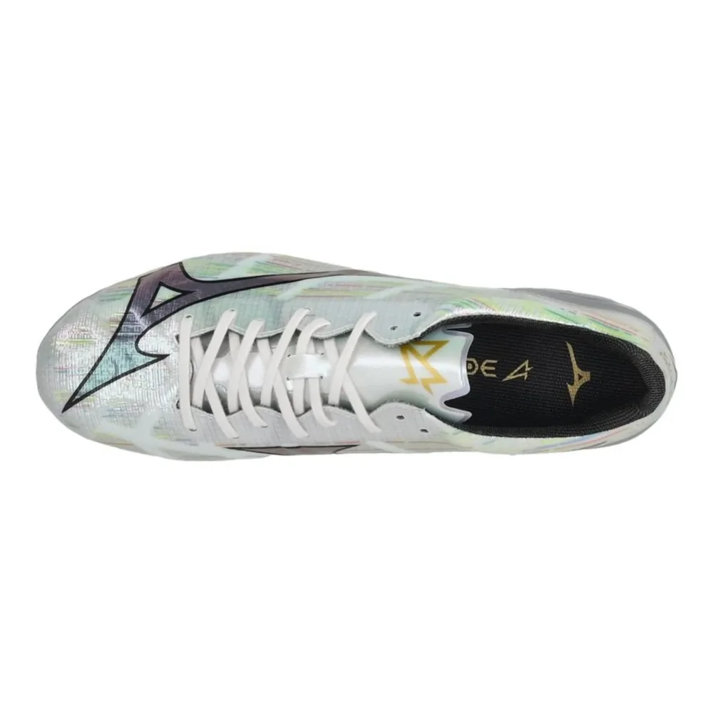 Mizuno Alpha II Elite SG - White/Silver Iridescent/Black - Image 7