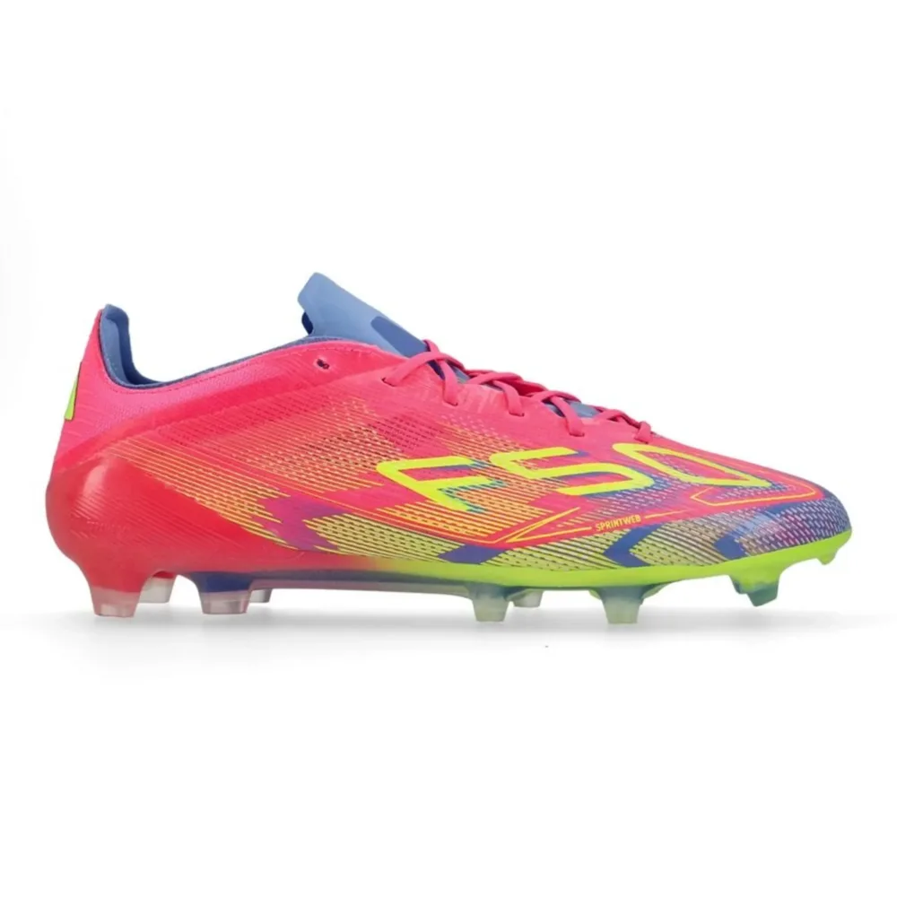 adidas F50 Elite FG Mystic Victory - Lucid Pink/Lucid Lemon/Blue Fusion - Image 2
