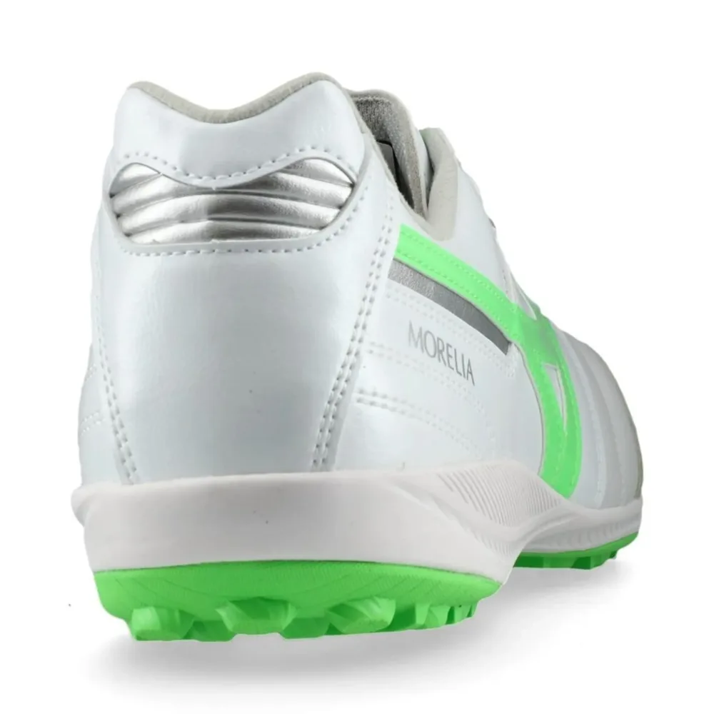 Mizuno Morelia Sala Elite TF Frontier - White/Neon Green/Galaxy Silver - Image 4