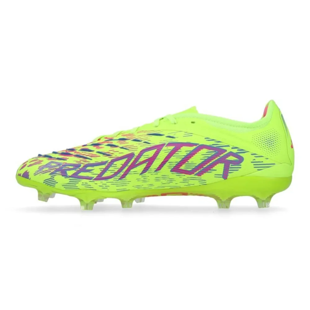 adidas Predator Pro FG Mystic Victory - Lucid Lemon/Lucid Pink/Blue Fusion - Image 3