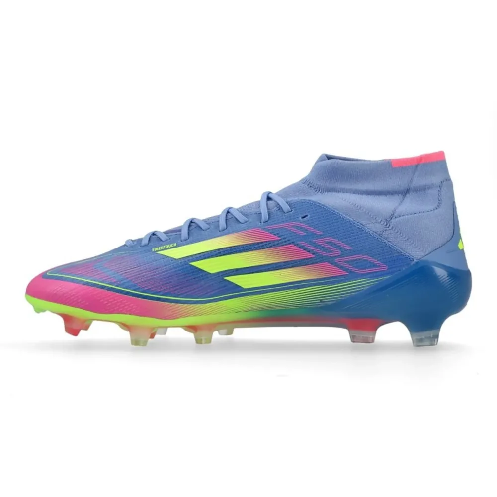 adidas F50 Elite Mid FG Celestial Victory - Blue Fusion/Lucid Lemon/Lucid Pink Women - Image 3
