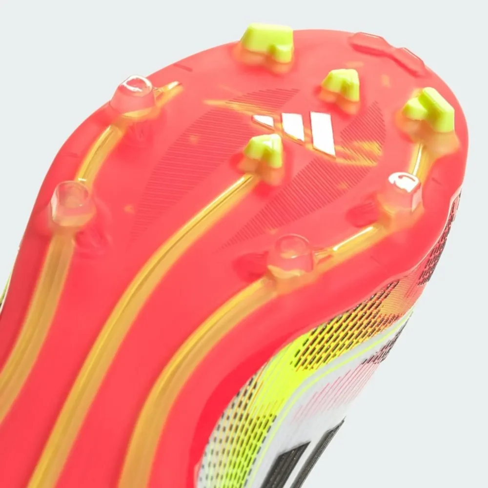 adidas F50 Elite Laceless FG Pure Victory - Footwear White/Core Black/Solar Yellow Kids - Image 7