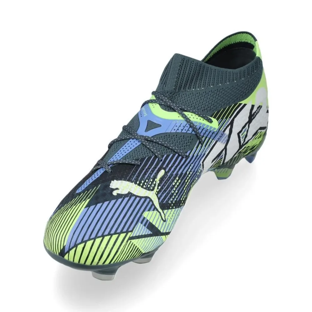 PUMA Future 7 Ultimate FG/AG Lights Out - Gray Skies/PUMA White/Fizzy Apple - Image 6