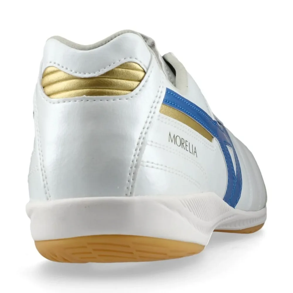 Mizuno Morelia Sala Elite IN Mugen - White/Laser Blue/Gold - Image 4