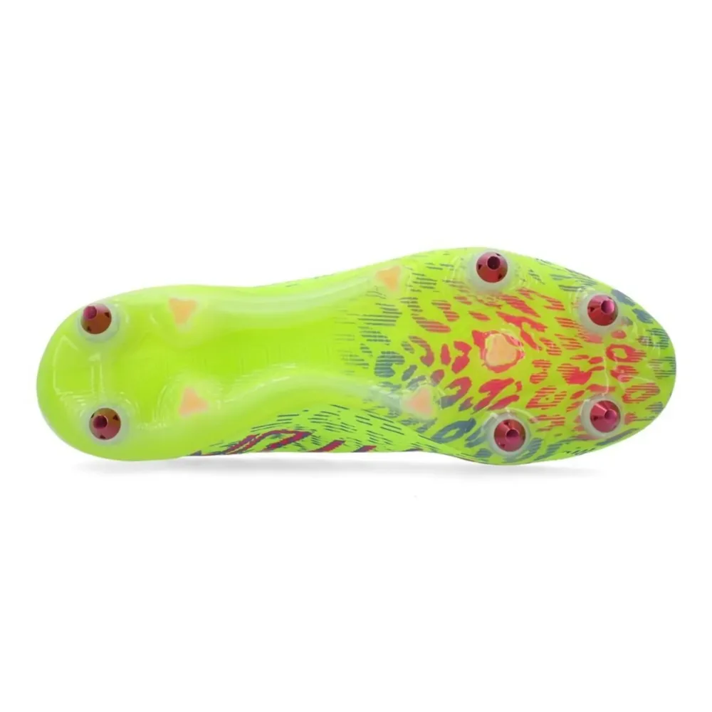 adidas Predator Elite SG Mystic Victory - Lucid Lemon/Lucid Pink/Blue Fusion - Image 8