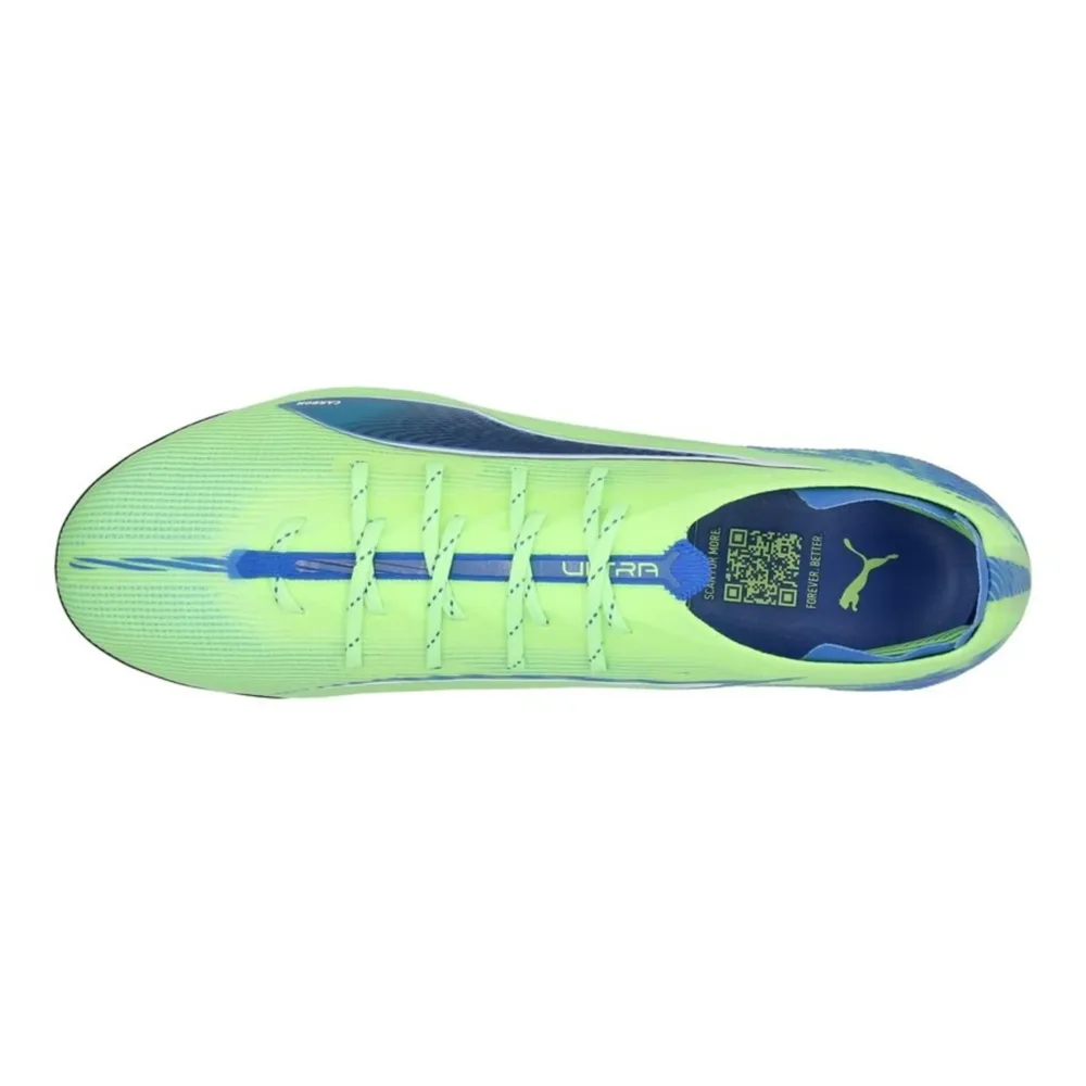 PUMA Ultra 5 Carbon FG Lights Out - Fizzy Apple/PUMA White/Bluemazing - Image 7