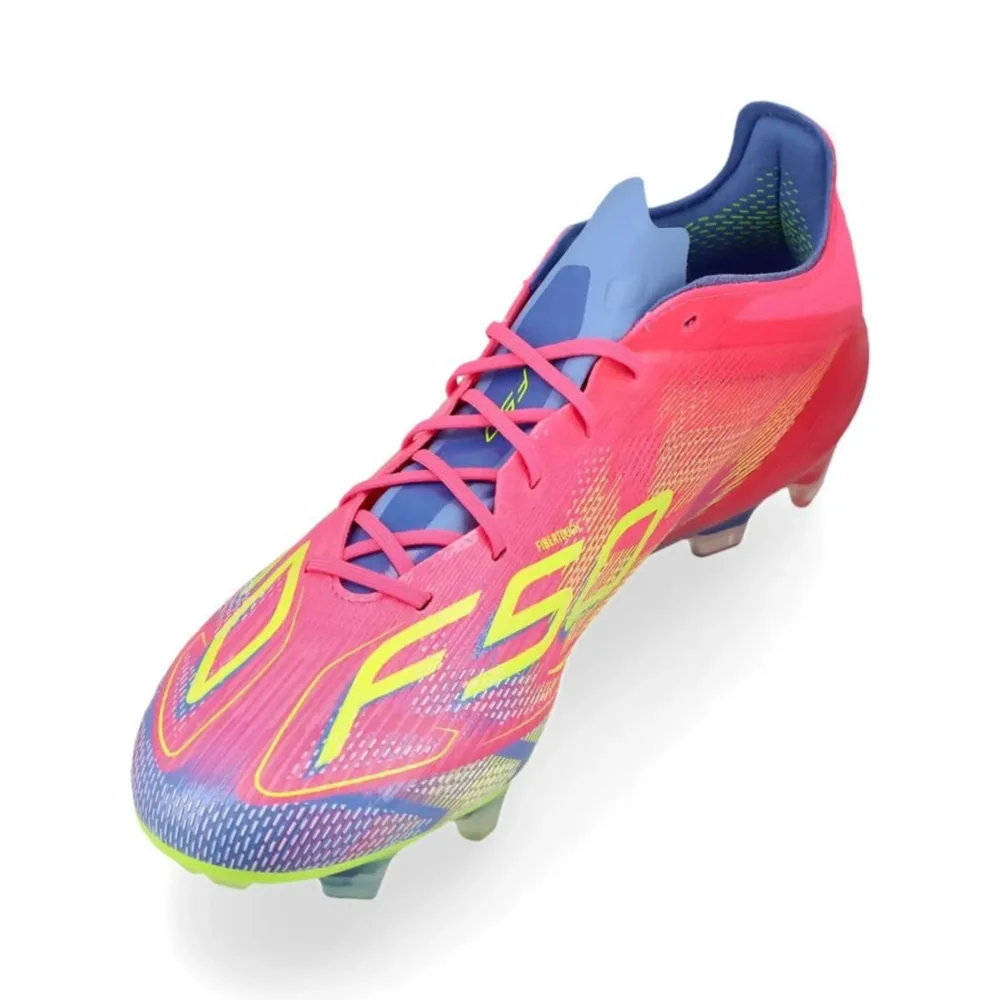 adidas F50 Elite FG Mystic Victory - Lucid Pink/Lucid Lemon/Blue Fusion - Image 6