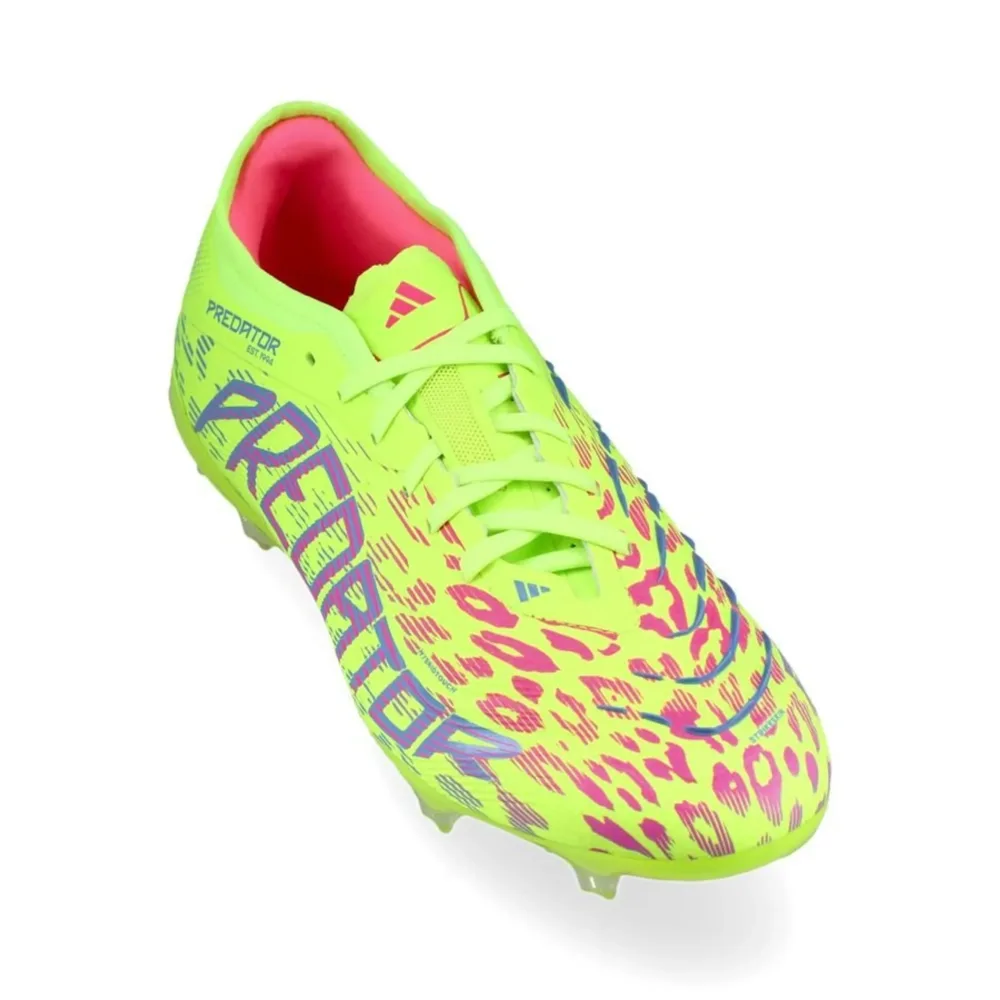 adidas Predator Pro FG Mystic Victory - Lucid Lemon/Lucid Pink/Blue Fusion - Image 5