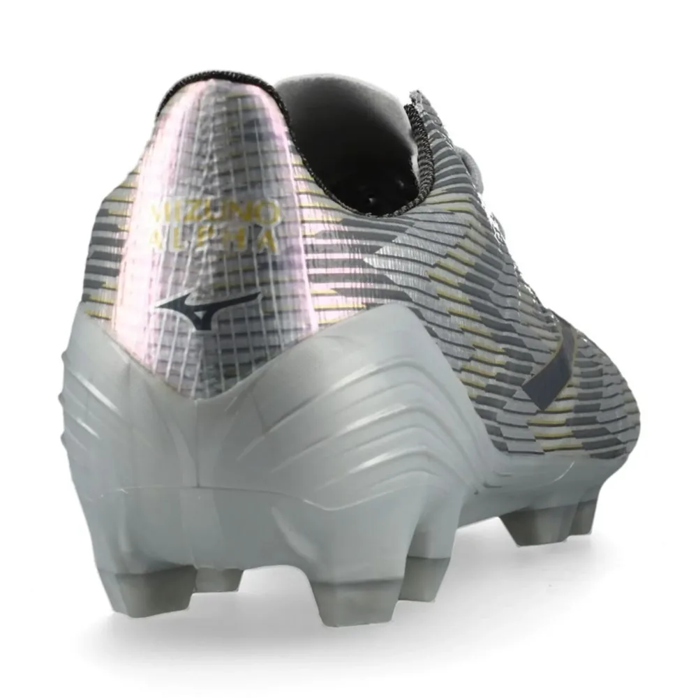 Mizuno Alpha II Pro FG/AG Platinum Silver - Galaxy Silver/Gold - Image 4