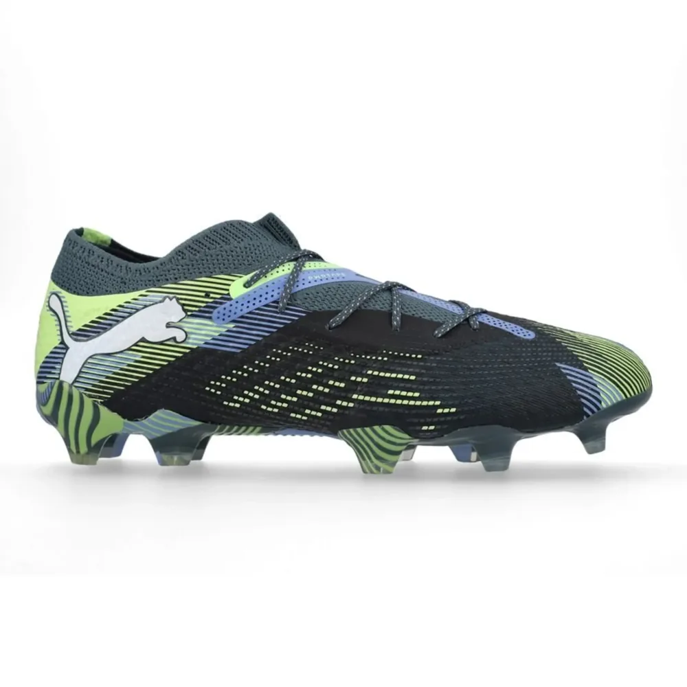 PUMA Future 7 Ultimate Low FG/AG Lights Out - Gray Skies/PUMA White/Fizzy Apple - Image 2