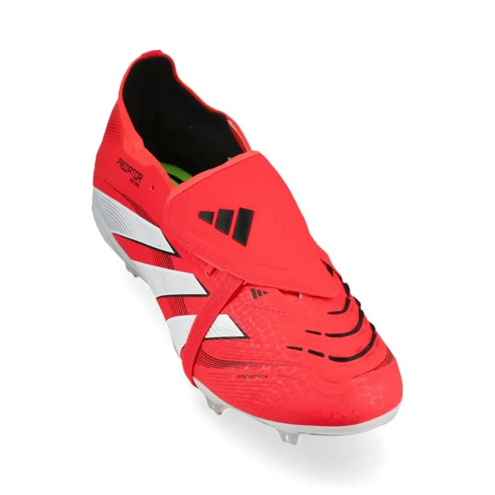 adidas Predator Elite Fold-over Tongue FG Pure Victory - Lucid Red/Footwear White/Core Black Kids - Image 5