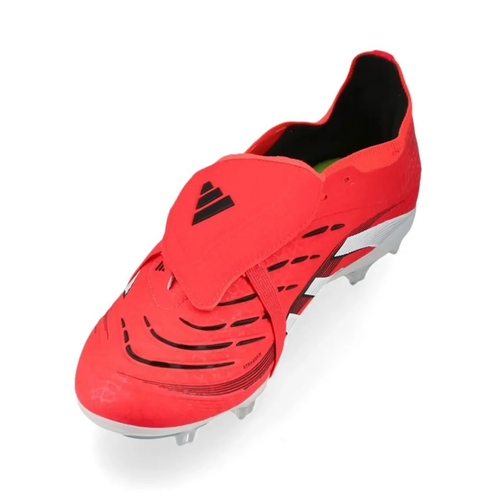 adidas Predator Elite Fold-over Tongue FG Pure Victory - Lucid Red/Footwear White/Core Black Kids - Image 6