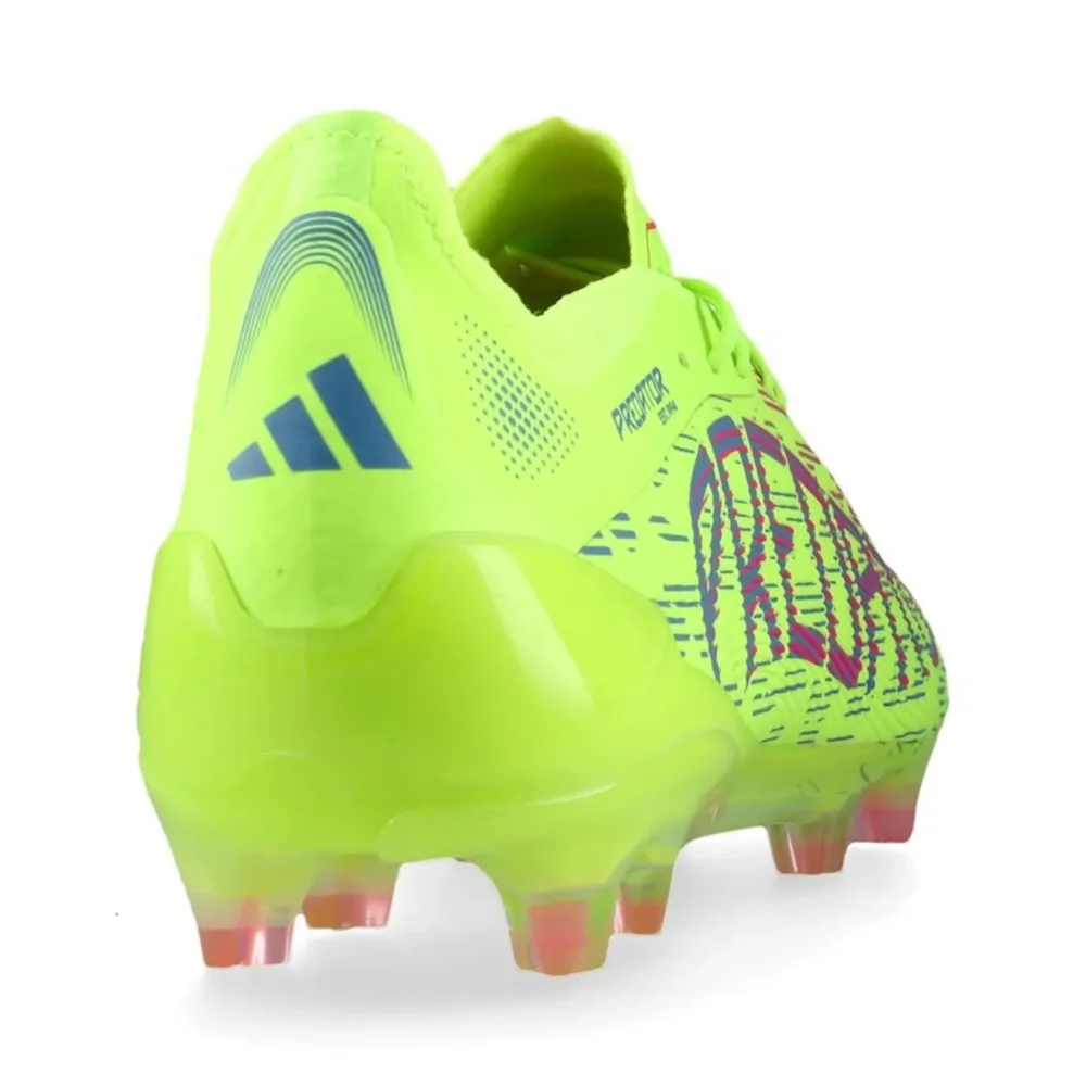 adidas Predator Elite FG Mystic Victory - Lucid Lemon/Lucid Pink/Blue Fusion - Image 4