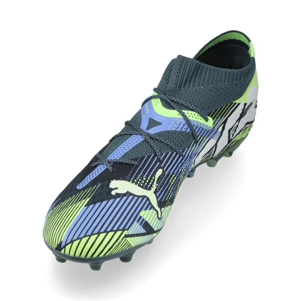 PUMA Future 7 Ultimate MG Lights Out - Gray Skies/PUMA White/Fizzy Apple - Image 6