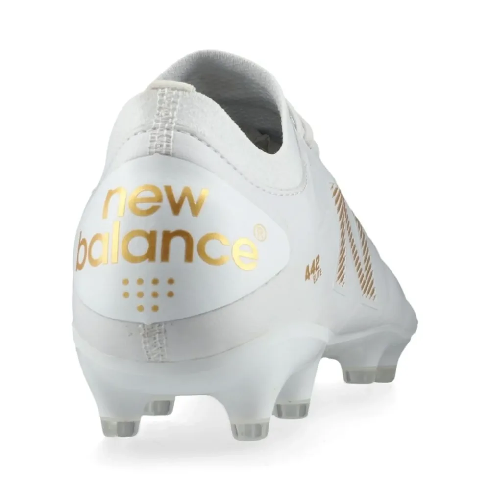 New Balance 442 v2 Elite FG 10 Year - White/Gold - Image 4